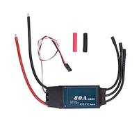 MAMJENNI Controlador de Velocidad eléctrico ESC 2-6S sin escobillas 80A con 5V 5A BEC para Modelo de helicóptero RC Aircraft Drone