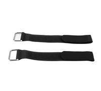 MAMJENNI Correas de sujeción de Nailon, cinturón Organizador Fijo elástico Ajustable, 20x200mm, 2 uds. (Negra)