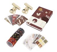 MAMJENNI Cuenta de mano para la serie Antiquity, para Songhe Late Return, bloc de notas de cinta de estampado en caliente, traje de tapa dura, caja (Jinxiang)