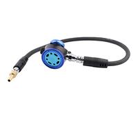 MAMJENNI Equipo de Buceo con válvula de respiración, regulador de Snorkel de Segundo Nivel de Metal Puro con Tubo de presión Media