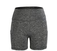 MAMJENNI Faja moldeadora para mujer, pantalones cortos adelgazantes de cintura alta, para entrenamiento, yoga, uso diario, con sastrería 3D, absorbe la humedad, tela de secado (S)