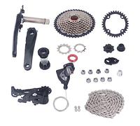 MAMJENNI Grupo de 10 velocidades, cassette de 46 dientes, brazo de biela, pedalier, palanca de cambio de pulgar, desviador trasero. (Plato de 34 dientes)