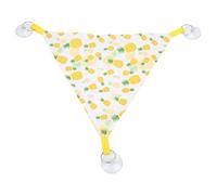 MAMJENNI Hamaca para reptiles, cama colgante Triangular de fruta amarilla para reptiles, lagartos, hámsteres, dragones barbudos, 2 uds. (Piña amarilla talla S)