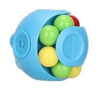 MAMJENNI Juguete de rompecabezas para aliviar el estrés para adultos, juguetes de ansiedad para concentrarse, juegos de ejercicios de mano con bolas de colores, rompecabezas (Azul)