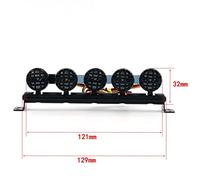 MAMJENNI Kit de Barra de luz LED para Coches RC, Escala 1/10, fácil instalación, función estroboscópica, simulación Realista, para Modelos Traxxas -4, Axial SCX10, D90, KM2 (Tipo A-5pcs luz)
