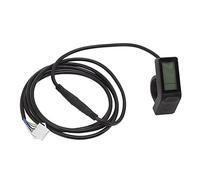 MAMJENNI Medidor de pantalla LCD para bicicletas eléctricas, para scooter de bicicleta eléctrica, velocímetro de 24 V, 36 V, 48 V, cuentakilómetros, batería, soporte multivoltaje,