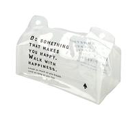 MAMJENNI para caja de almacenamiento multifuncional de PVC, soporte para pañuelos impermeable para coche y baño, organizador de escritorio plegable con botón a presión, diseño