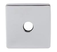MAMJENNI Placa cuadrada para brazo de ducha, universal, decorativa, extra grande, de acero inoxidable, brida para brazo de ducha para baño (galvanizada)