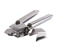 MAMJENNI Prensa de ajos, picadora y picadora de ajo de acero inoxidable para picar sin esfuerzo, diseño duradero, inoxidable, fácil de limpiar, mango ergonómico para