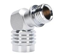 MAMJENNI Scuba Diving Regulator Adapter, Premium CR Plated Brass, 110° Swivel, Second Stage Adapter, Versatile Compatibility, for Diving Gear