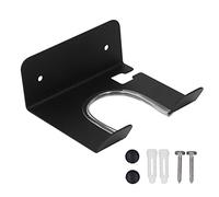 MAMJENNI Soporte para secador de Pelo, montado en la Pared, Acero Inoxidable, fácil instalación, Fuerte Capacidad de Carga, para organización del baño, Ahorro de Espacio (Negra)