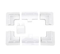 MAMJENNI Soportes de montaje de panel solar para techo plano de autocaravana, yate, plástico ABS resistente a los rayos UV, kit de instalación universal, sin necesidad de taladrar, protección de