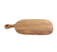 MAMJENNI Tabla de cortar de madera natural para cocina, con mango, no tóxica, duradera, para servir pizza, carne, verduras, pasteles, pan, queso, orificio para colgar para un