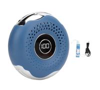 MAMJENNI Ventilador de cuello portátil, batería de alta capacidad, múltiples métodos de transporte, funcionamiento silencioso, diseño innovador para exteriores, oficina, uso en (Azul)
