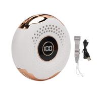 MAMJENNI Ventilador de cuello portátil, batería de alta capacidad, múltiples métodos de transporte, funcionamiento silencioso, diseño innovador para exteriores, oficina, uso en (Blanca)