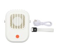 MAMJENNI Ventilador de cuello portátil, innovador diseño de viento de gran angular, batería de larga duración de hasta 10 horas, 3 velocidades ajustables, seguro, cómodo y (Blanca)