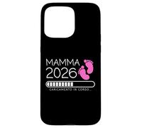 Mamma 2026 Loading Annuncio Gravidanza Bimba Femmina Carcasa para iPhone 15 Pro MAX