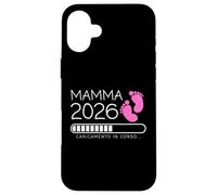 Mamma 2026 Loading Annuncio Gravidanza Bimba Femmina Carcasa para iPhone 16 Plus