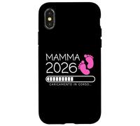 Mamma 2026 Loading Annuncio Gravidanza Bimba Femmina Carcasa para iPhone X/XS