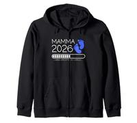Mamma 2026 Loading Annuncio Gravidanza Bimbo Maschio Sudadera con Capucha