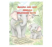 Mamma and Baby Animals Colouring Book: Fun and Easy Colouring Pages for Little Hands