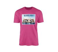 Mamma Mia Here We Go Again - Camiseta de cine musical, comedia romántica, inspirada en los fanáticos de la canción pop de supergrupo, con foto gráfica, camiseta de regalo, Pink Prime, 12-14 años