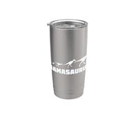 Mammasaurus Prehistórico Amor maternal Vaso térmico de acero inoxidable de doble pared