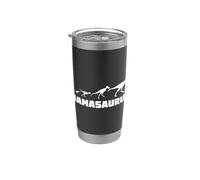 Mammasaurus Prehistórico Amor maternal Vaso térmico de acero inoxidable de doble pared