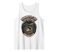Mammoth Cave National Park Kentucky Retro Hiker Cave Emblema Camiseta sin Mangas