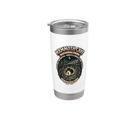 Mammoth Cave National Park Kentucky Retro Hiker Cave Emblema Vaso térmico de acero inoxidable de doble pared