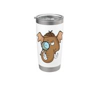 Mammoth Detective con lupa Vaso térmico de acero inoxidable de doble pared