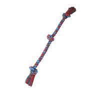 Mammoth Flosious Chews - Cuerda de 3 Nudos de algodón y poliéster para Perros, Juguete Interactivo para Perros Grandes y XL - XL de 36 Pulgadas