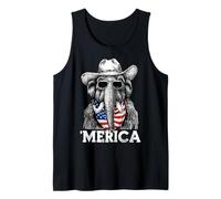 Mammoth Ice Age Bandera Americana Bandana Gafas De Sol Sombrero De Vaquero Camiseta sin Mangas