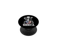 Mammoth Ice Age Bandera Americana Bandana Gafas De Sol Sombrero De Vaquero PopSockets PopGrip Adhesivo