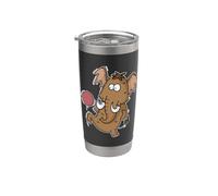 Mammoth jugando Fútbol Vaso térmico de acero inoxidable de doble pared