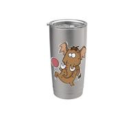Mammoth jugando Fútbol Vaso térmico de acero inoxidable de doble pared