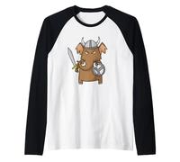 Mammoth Jugando Knight Camiseta Manga Raglan