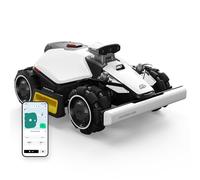 MAMMOTION LUBA Mini 2 AWD 1000 con Garaje-Mini y Soporte de Lavadero | Robot Cortacésped con Visión AI Tri-Camera y Posicionamiento NetRTK, DropMow, Pendiente 80%, Mapeo Automático, para 1000㎡