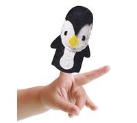 Mammut 164006 - Juego de Costura con muñeco de Dedo, Animal, pingüino, Juego Completo con Fieltro precortado, algodón, Hilo, Aguja de Relleno e Instrucciones, Kit de Manualidades para niños a Partir