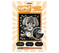 Mammut 8261622 - Artfoil - Cuadro, diseño de animales, perro Hawai, dorado, juego completo con rascador, cuchillo rascador e instrucciones (idioma español no garantizado), rascador, brillante, juego de rascadores para niños a partir de 8 años