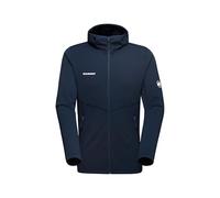 Mammut Aconcagua Light ML Hooded Jacket Men - Chaqueta Ligera de Forro Polar para Hombre | Con Capucha y Cremallera | Marine, Talla M