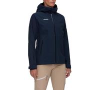Mammut Alto Light HS Hooded Jacket Women - Chaqueta Ligera de Senderismo con Capucha para Mujer | Impermeable para Montaña | Talla L, Marine