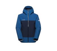 MAMMUT Chaqueta de senderismo para hombre Crag 2,5L con capucha azul | XXL