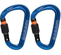 Mammut Classic HMS Screwgate Carabiner Blue Screw Gate (Paquete de 2)