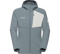 Mammut - Ropa de senderismo - Madris Light ML Hooded Jacket Men Strata Silver Sage de Softshell - Talla L - Gris Gris L