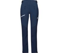 Mammut - Ropa de senderismo mujer - Courmayeur SO Pants Women Marine para Mujer de Softshell - Talla 40 EU - Azul marino Azul marino 40 EU