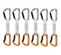 Mammut Sender Keylock 6-Pack cintas express de escalada (pack 6 unidades) - Light Grey/Gold - 12 cm