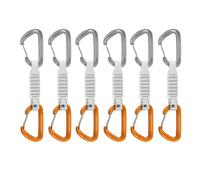 Mammut Sender Wire 12 cm Quickdraws (6 Pack) - cintas exprés de escalada | EU Talla única in Light Grey/Gold