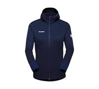 Mammut Taiss Light ML Hooded Jacket Women - Chaqueta Ligera para Mujer con Capucha | De Forro Polar y Nailon | Marine, Talla M