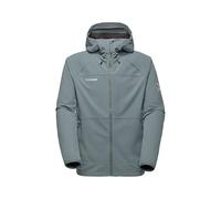 MAMMUT Chaqueta softshell para hombre Ultimate Comfort Hoodie plata | XL